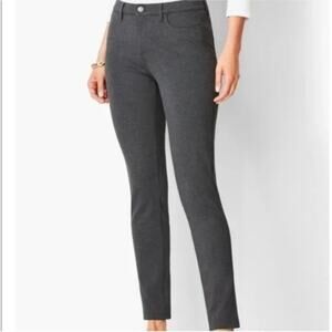 Talbots Women's Dark Gray High-Waist Jegging Ankle Pants Office Workwear Size 10
